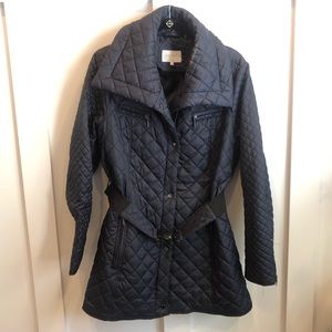 Blue quilted jacket